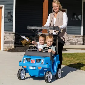 Side-By-Side Push Around SUV - Blue alternate view