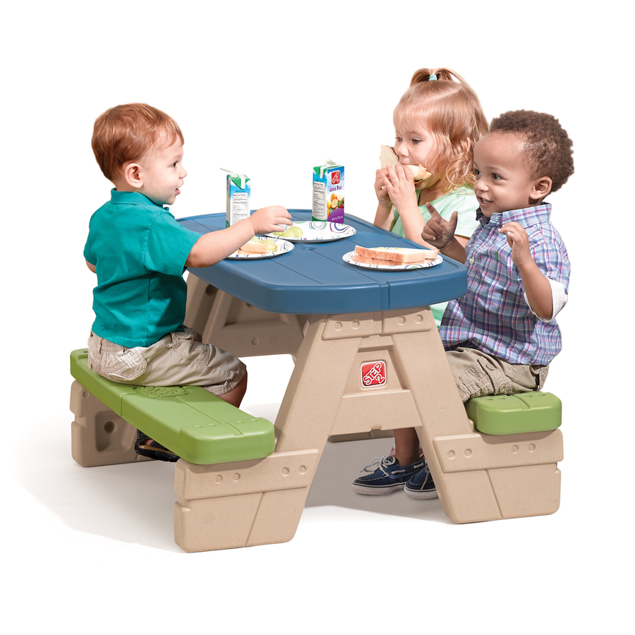 Sit Play Picnic Table With Umbrella Step2