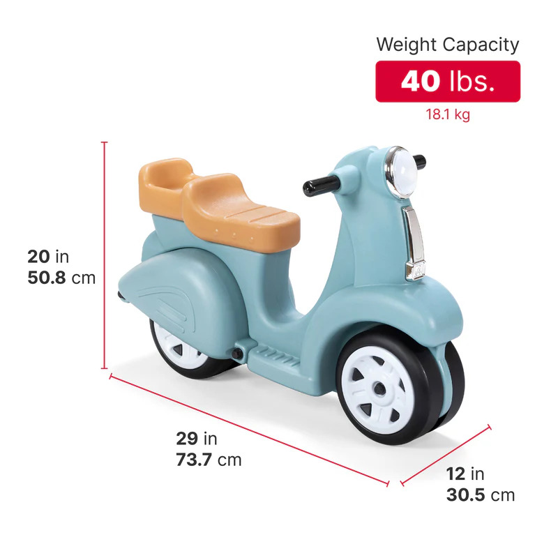Ride Along Scooter White Step2