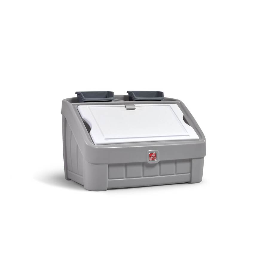 2-in-1 Toy Box and Art Lid - Grey
