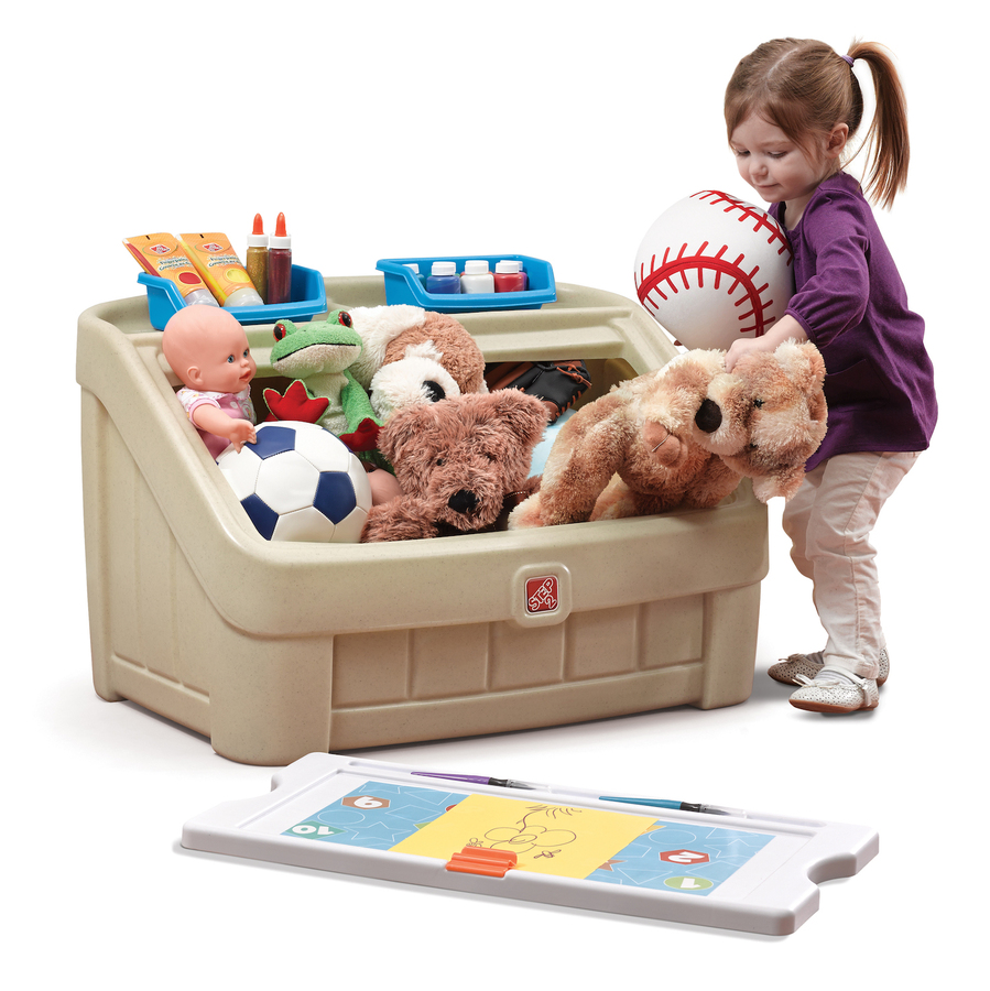 step 2 toy box and art lid